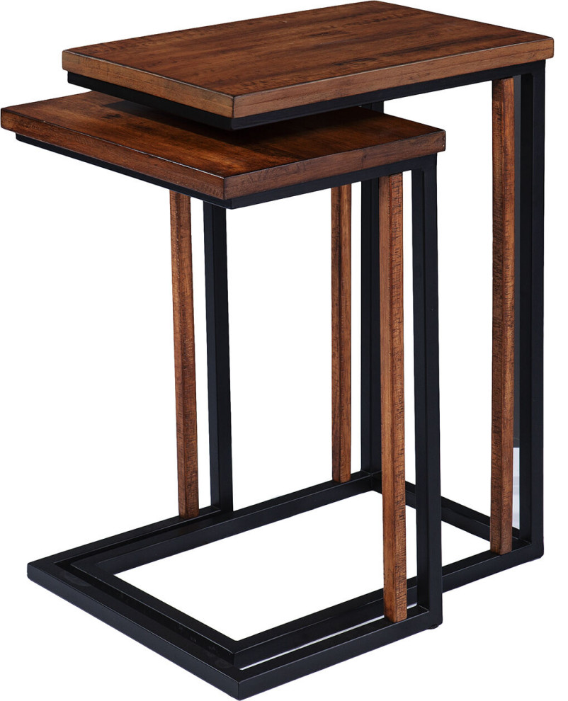 Sabanti Nesting C Tables (Set of 2)   Industrial   Coffee Table Sets   by HedgeApple  Houzz