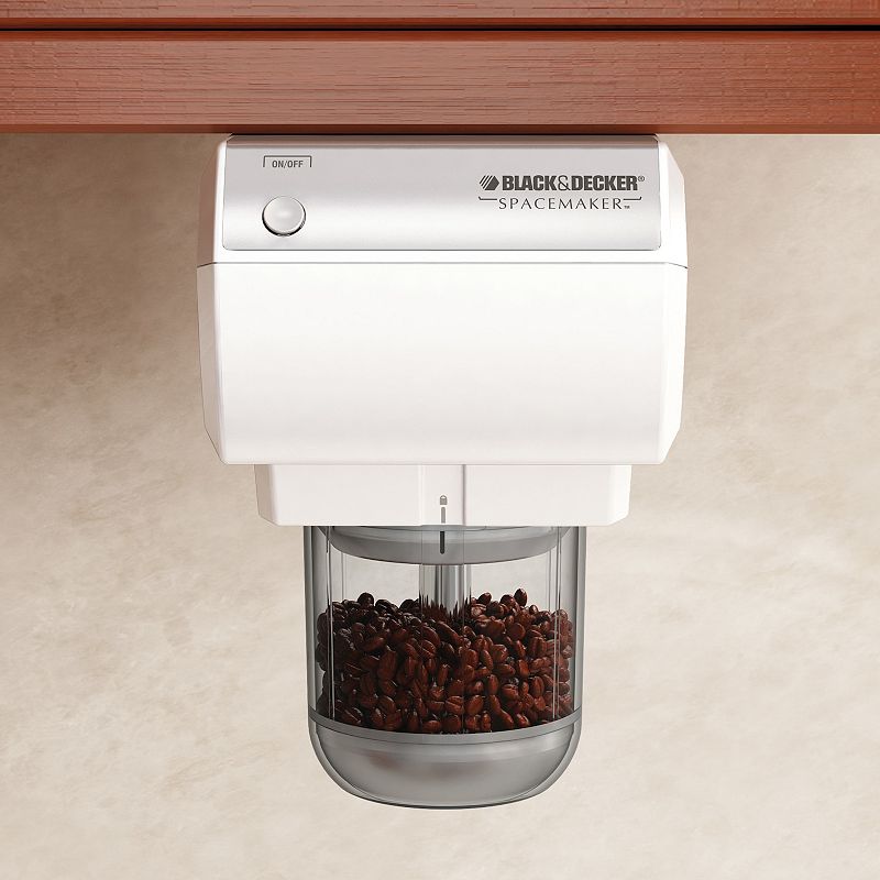 Black and Decker CG800W Spacemaker Mini UTC Food Processor and Coffee Grinder in White