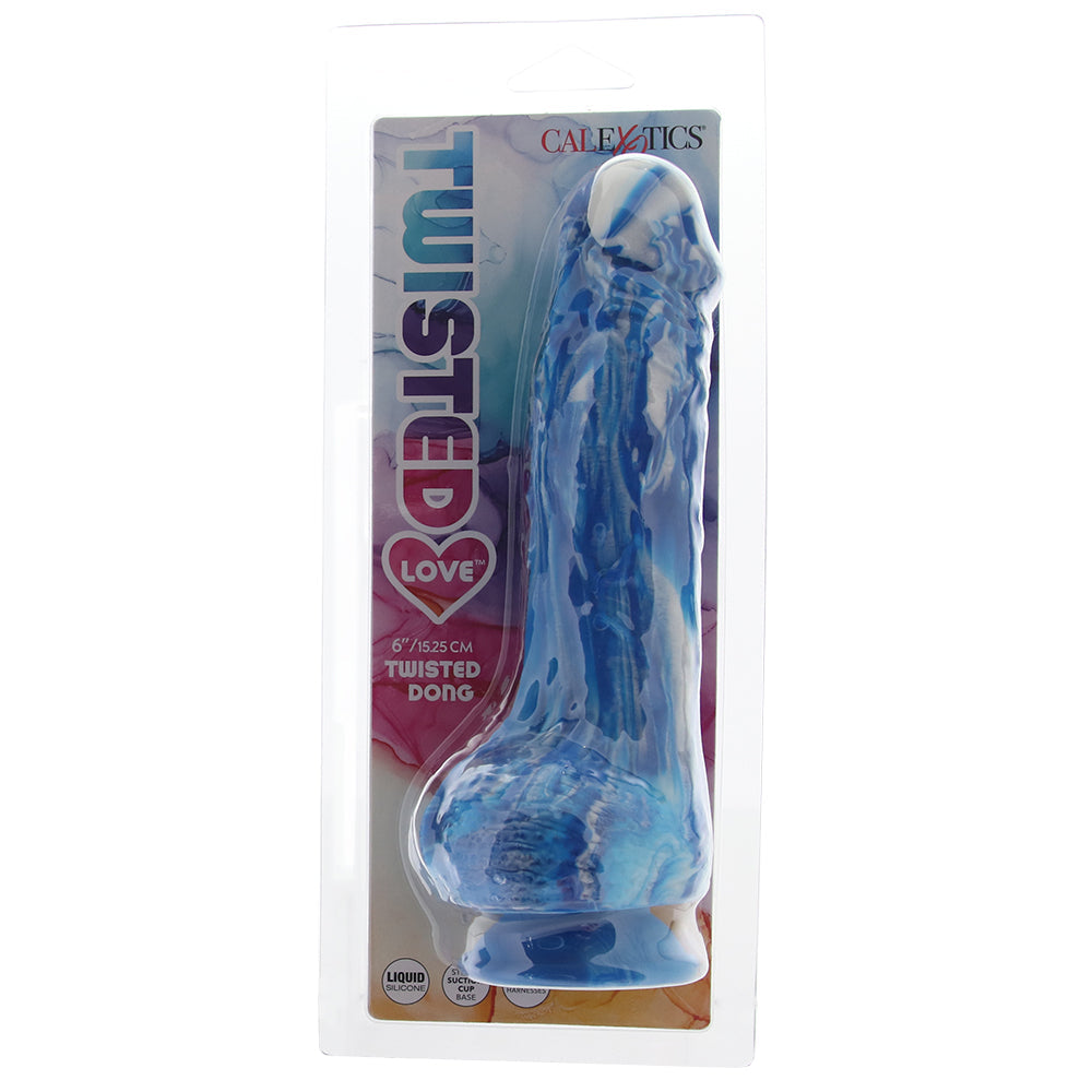 Twisted Love 6 Inch Twisted Dildo in Blue