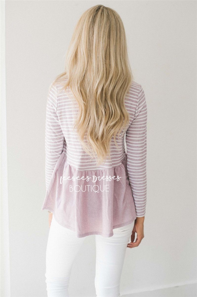 Heather Textured Baby Doll Top