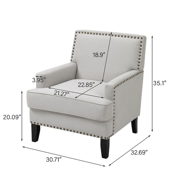 Modern Accent Chair Upholstered Armchair for Living Room