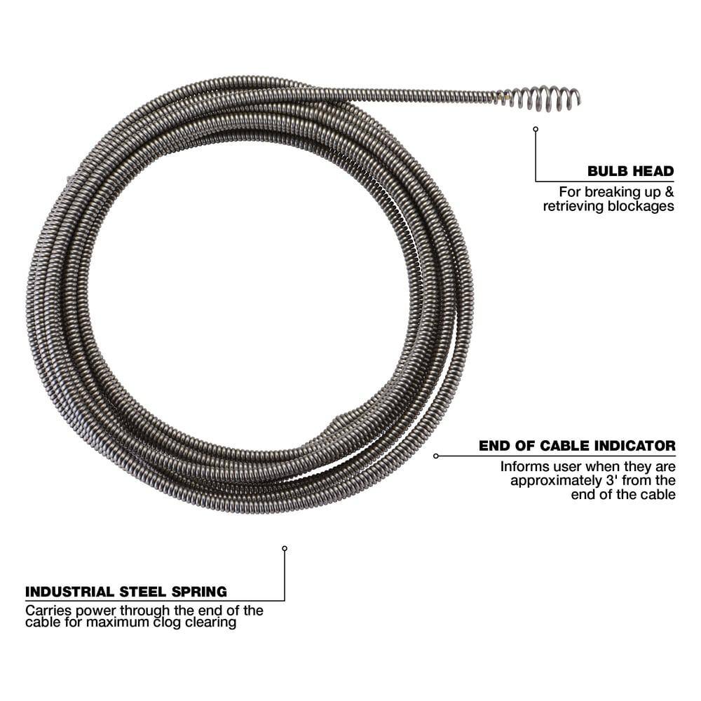 MW 516 in. x 50 ft. Inner Core Bulb Head Cable with Rustguard 48-53-2674