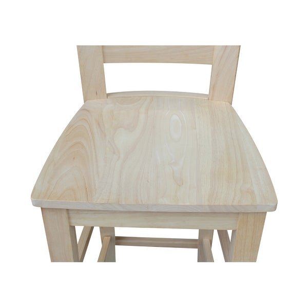 International Concepts Unfinished Tuscany Stool