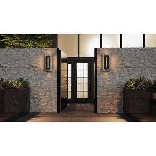 Quoizel Tate 8 in. Earth Black LED Outdoor Wall Lantern Sconce TTE8308EK