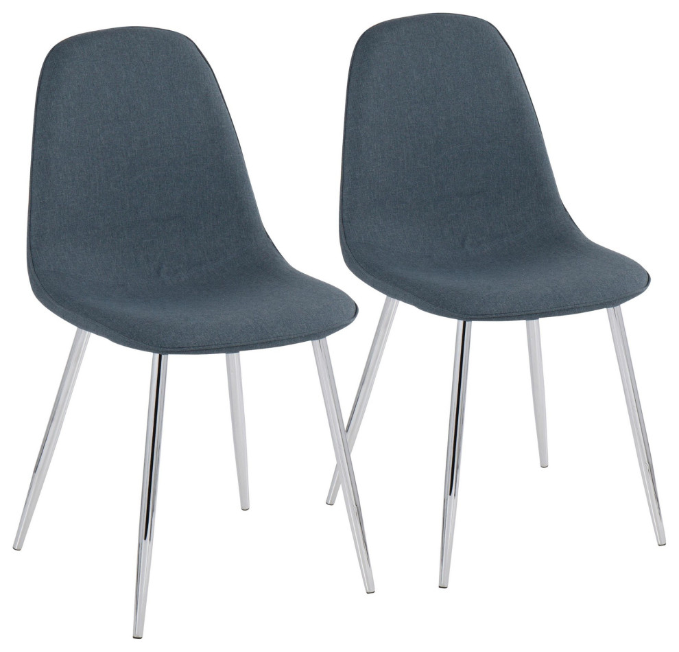 Pebble Chair  Set of 2   Midcentury   Dining Chairs   by LumiSource  Houzz