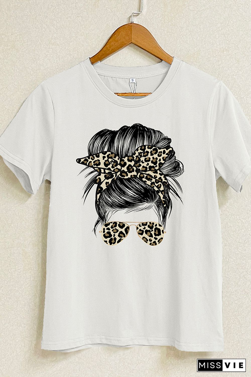 Mama Leopard Short Sleeve Graphic Tee Wholesale