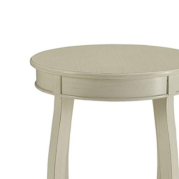 Fashionable Side Table， Antique White