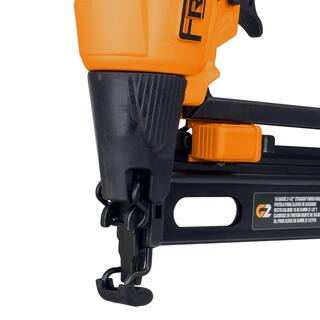 Freeman 2nd Generation Pneumatic 16-Gauge 2-12 in. Straight Finish Nailer with Metal Belt Hook and 14 in. NPT Air Connector G2FN64