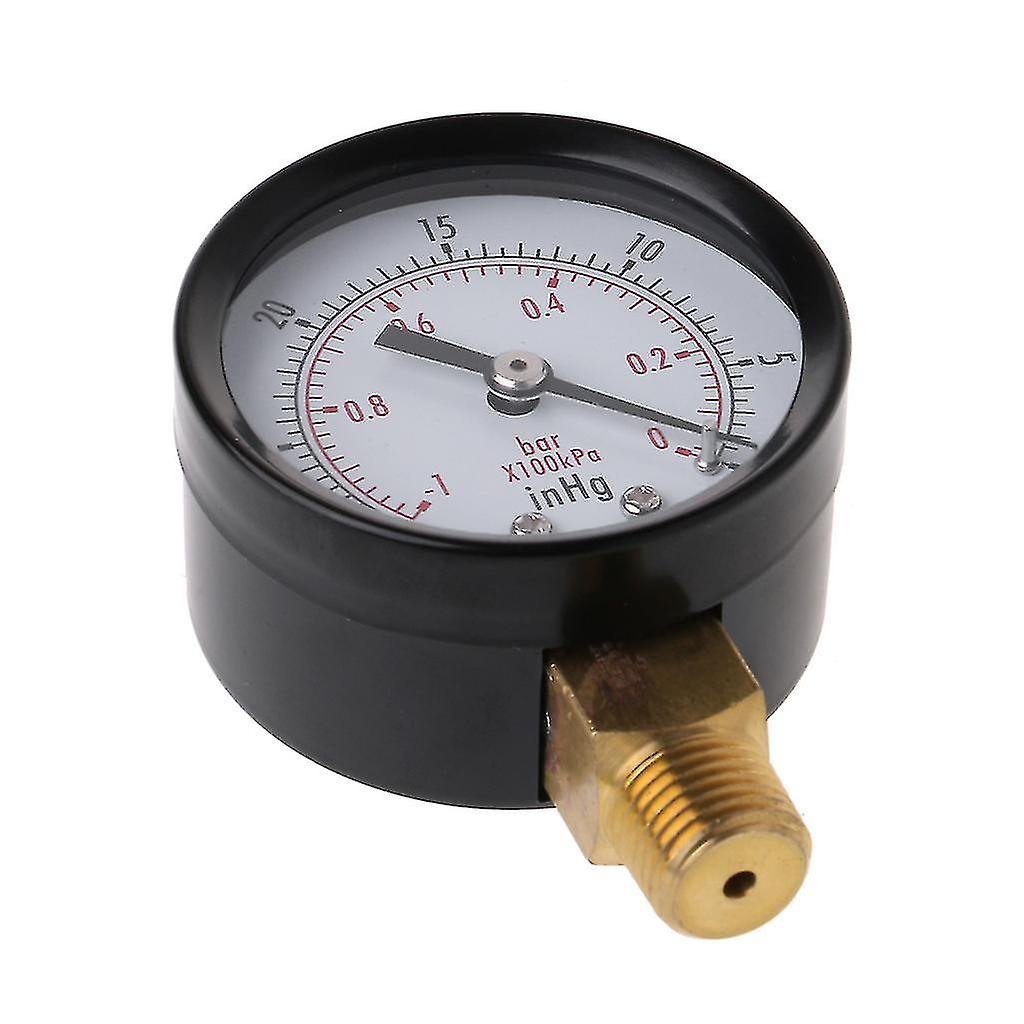 Portable Dual Scale Dial Indicator Vacuum Pressure Gauge Air Pressure Gauge Oil Pressure Gauge