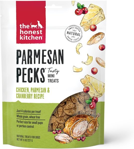 The Honest Kitchen Parmesan Pecks Chicken， Parmesan and Cranberry Recipe Dog Treats