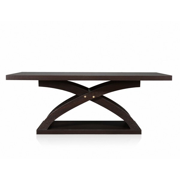 Furniture of America Hali 48-in. Single-shelf Wood Coffee Table