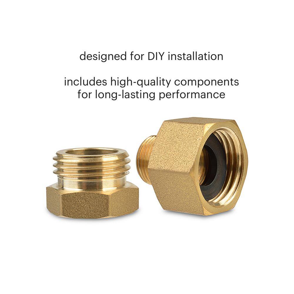 Brondell Coral 3 Stage WQA Gold Certified Undercounter Water Filtration System with Over 99% Lead Reduction in White UC300