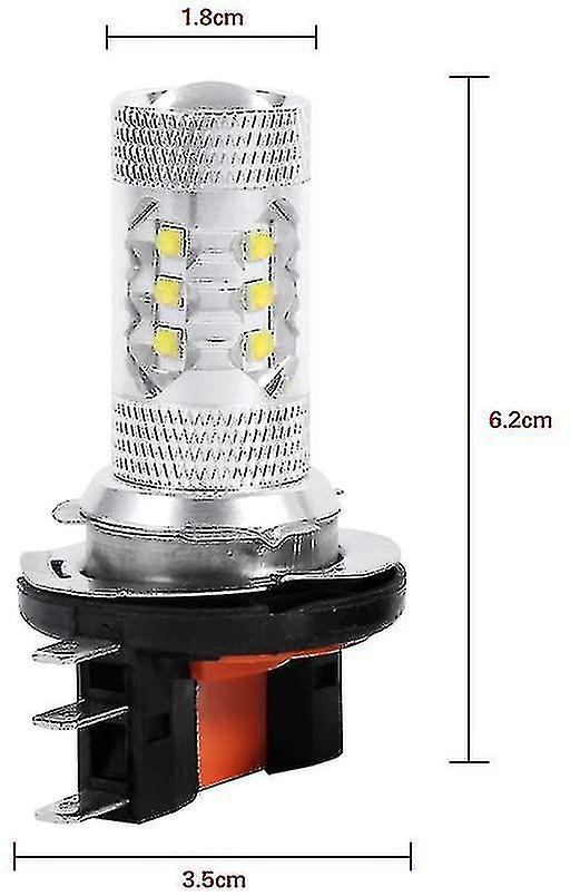 2pcs 80w H15 Led Bulb White Car Headlight