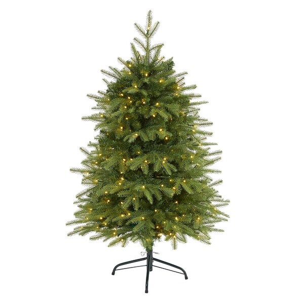 4' Vancouver Fir Natural Look Christmas Tree with 250 Clear LED