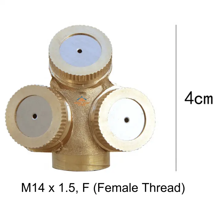 Brass low pressure 1/2 inch Agriculture Garden Irrigation one/two/three/four insecticide pesticide spray head/sprayer nozzle