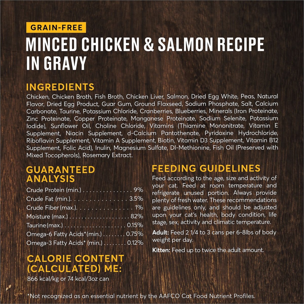 American Journey Minced Chicken and Salmon Recipe in Gravy Grain-Free Canned Cat Food