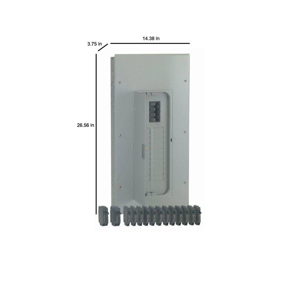 GE PowerMark Gold 200 Amp 20-Space 40-Circuit Indoor Main Breaker Value Kit Includes Select Circuit Breaker TM2020CCUPL2