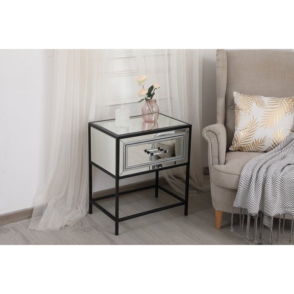 Modern Mirrored End Table