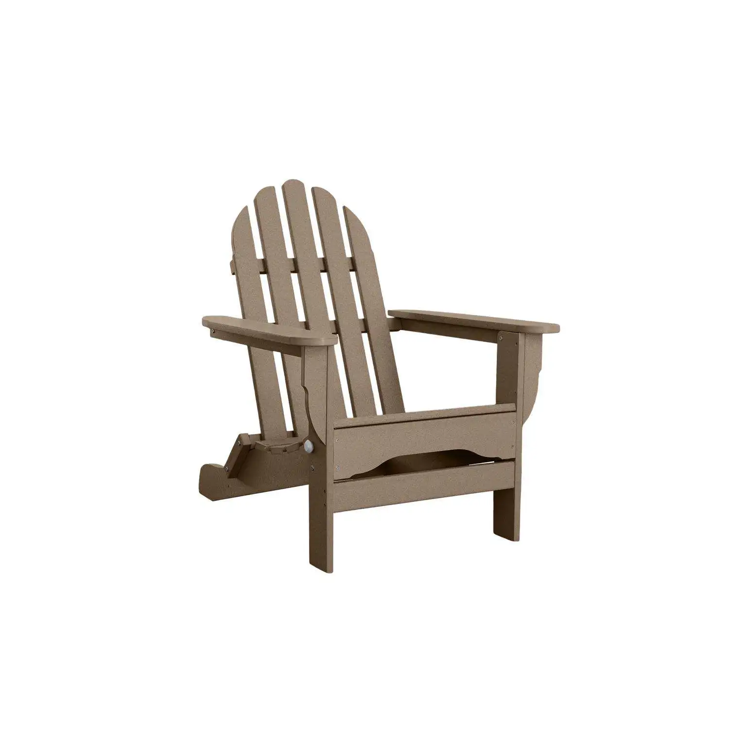 Durogreen Tangent Classic Tan HDPE Frame Adirondack Foldable Chair