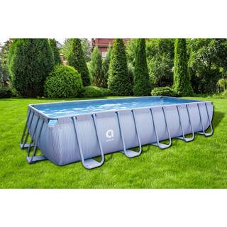 JLeisure Avenli 18 ft.ot x 39.5 in. U Frame Rectangle Above Ground Swimming Pool JL-12045US-AB