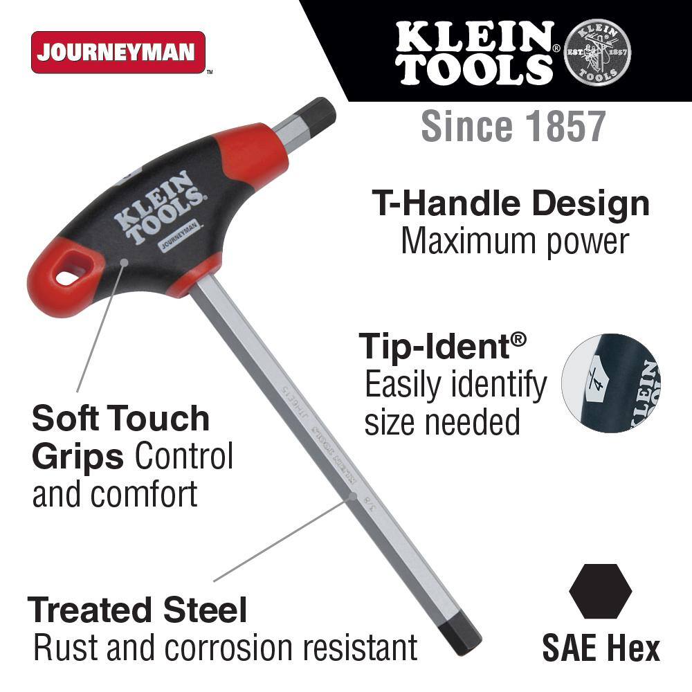 Klein Tools 12 in. Hex Journeyman 9 in. T-Handle JTH9E17