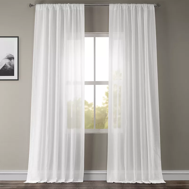 EFF 1-pack Solid Sheer Window Curtain