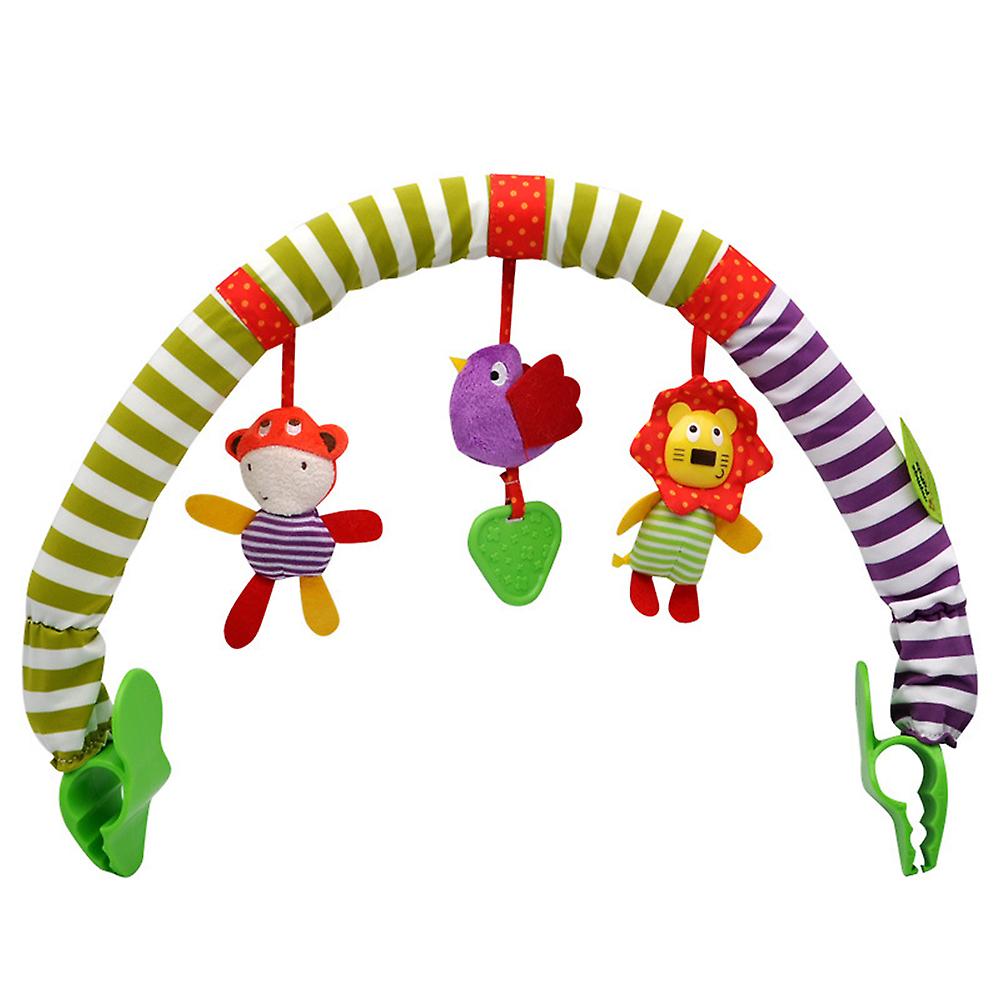 Baby Bow Toy Cute Forest Cloth Animal Birds Toy Baby Travel Play Arch Activity Bar For Pram Cot