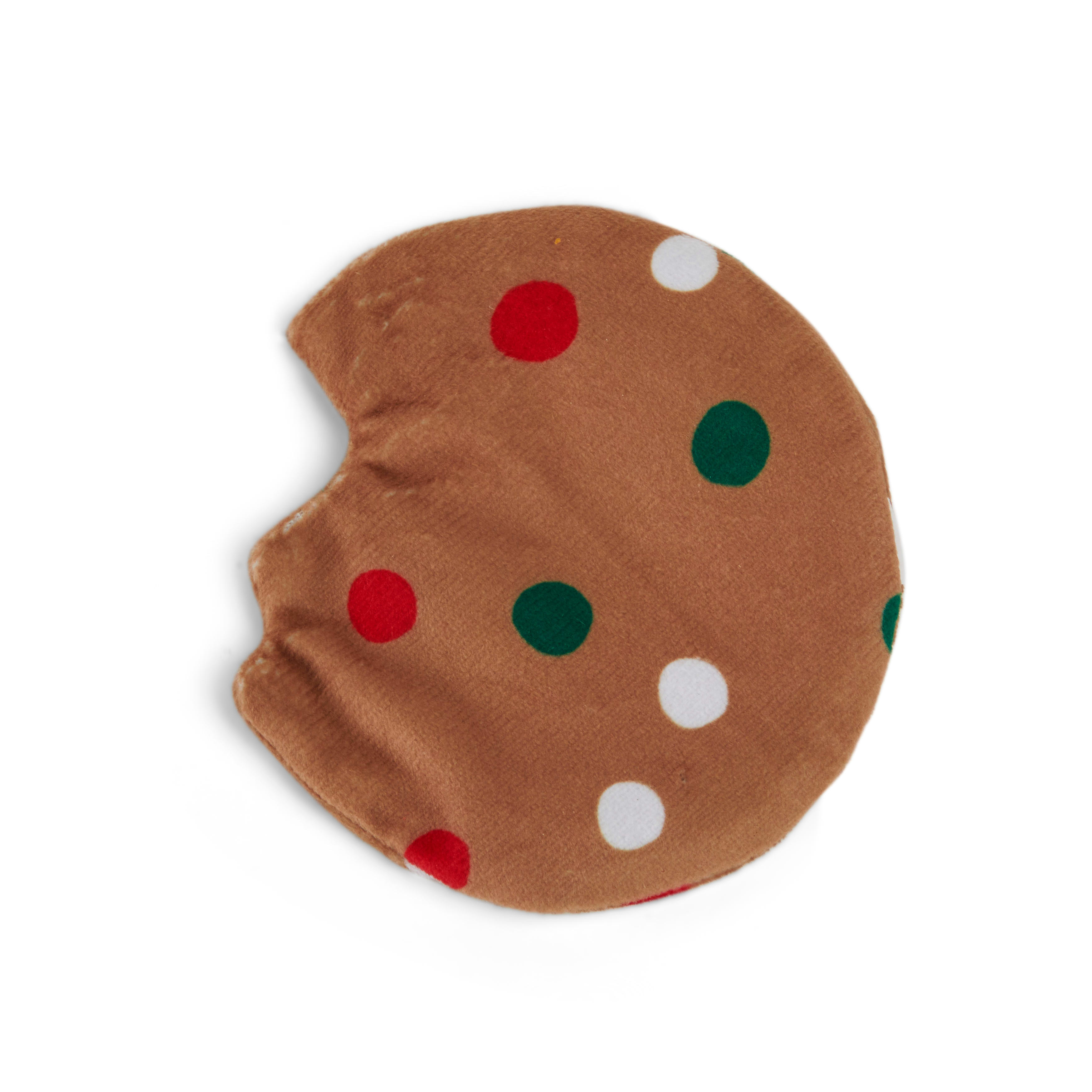 More and Merrier Plush Santa Cookie Dog Toy， X-Small， Pack of 2