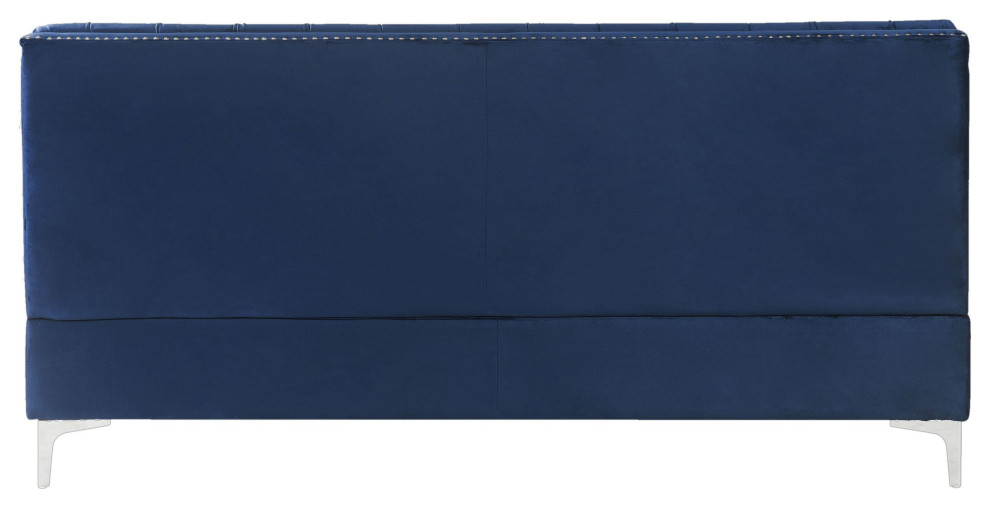 Modular Armless Sofa  Blue Velvet   Sofas   by Acme Furniture  Houzz