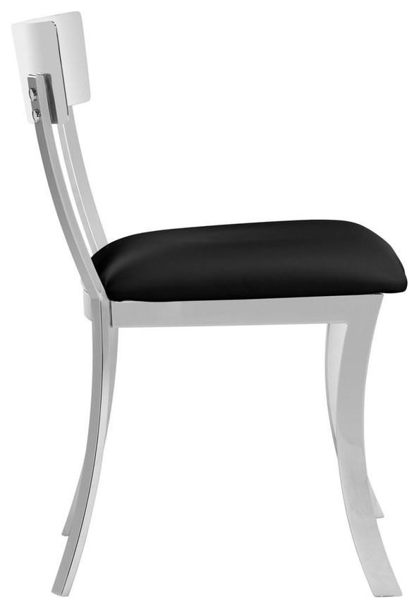 Liddie 19  x27 x27Dining Chair Set of 2 Black   Contemporary   Dining Chairs   by Virgil Stanis Design  Houzz