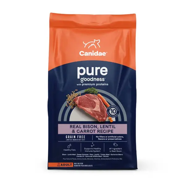 Canidae 21lb PURE Grain Free Bison Dry Dog Food