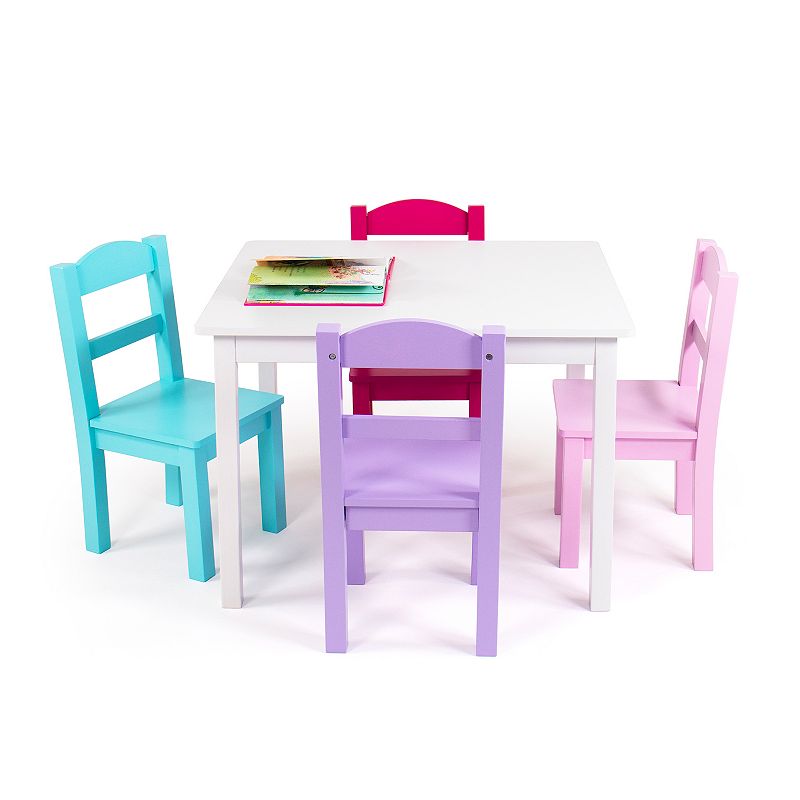 Humble Crew Wood Kids Table and 4 Chairs