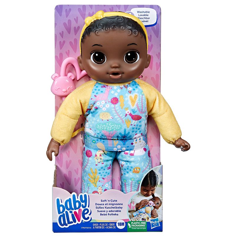 Baby Alive Soft ‘n Cute Black Hair Doll