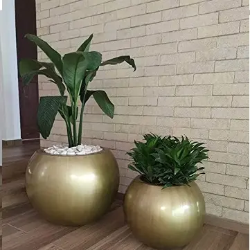 Metal Flower Planters Custom Shape Indoor Outdoor Decor Floor Decor Planter Living Room Design Flower Pots