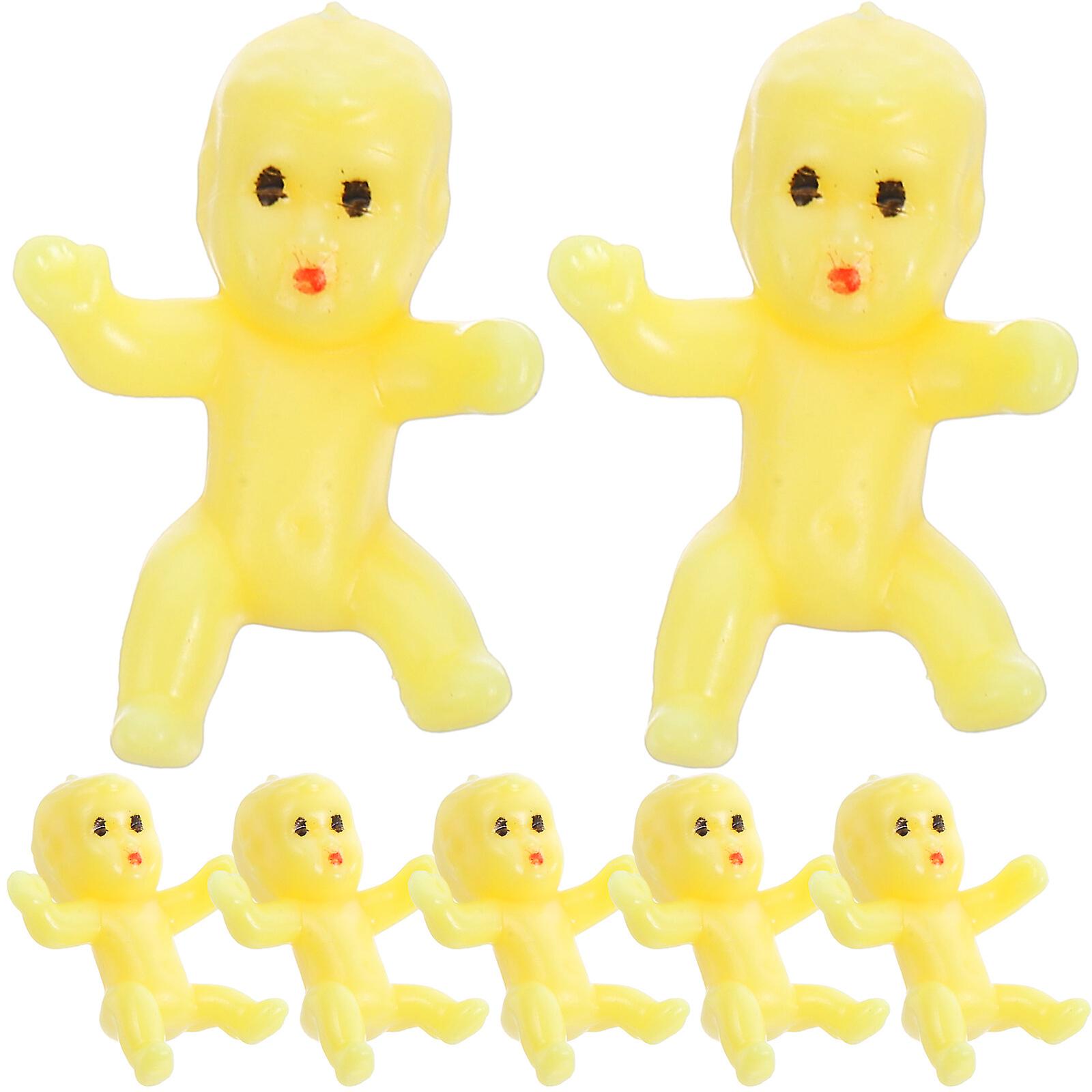 50pcs Mini Baby Toy Model Mini Babies Plastic Mini Babies Figures Miniature Babies Dolls