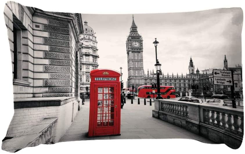 Duvet Cover Set Soft London Themed Comforter Cover Set 3 Pieces