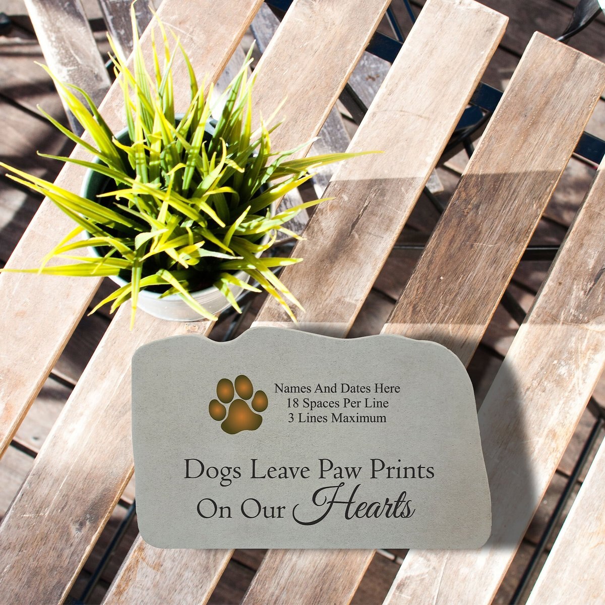 Kay Berry Dogs Leave Pawprints Pawprint Personalized Stone