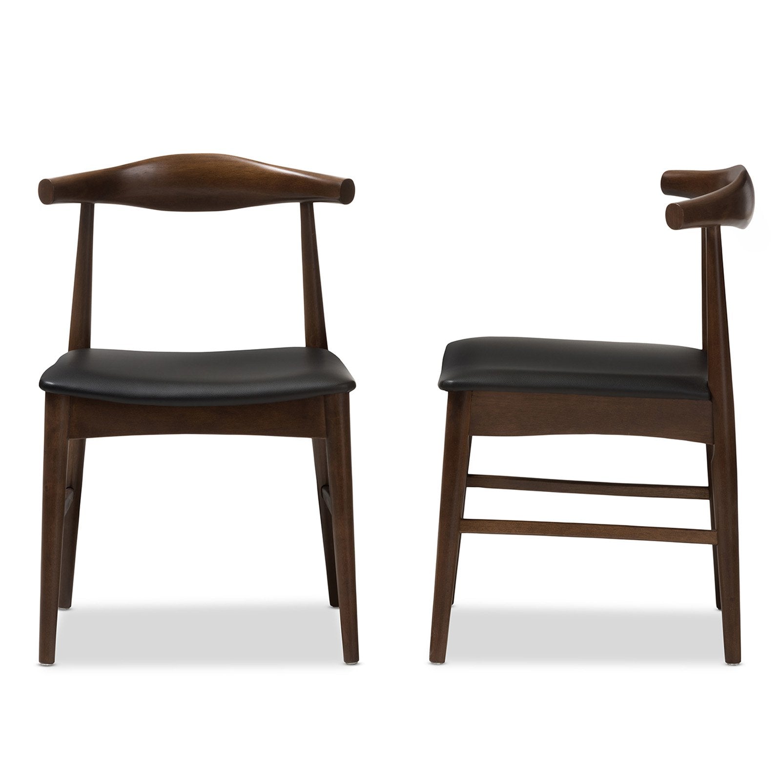 Baxton Studio Winton Mid-Century Dining Side Chair - Set of 2