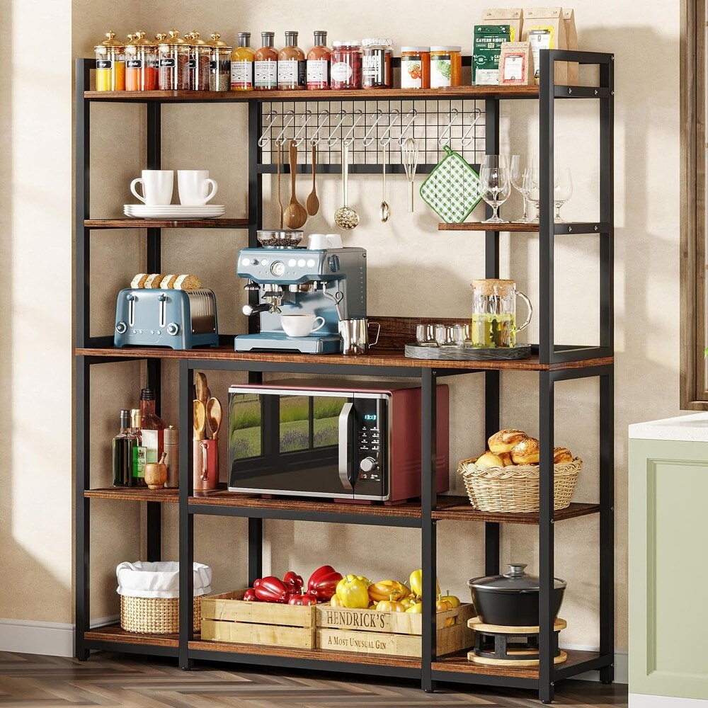 5 Tiers Large Bakers Rack  Kitchen Hutch