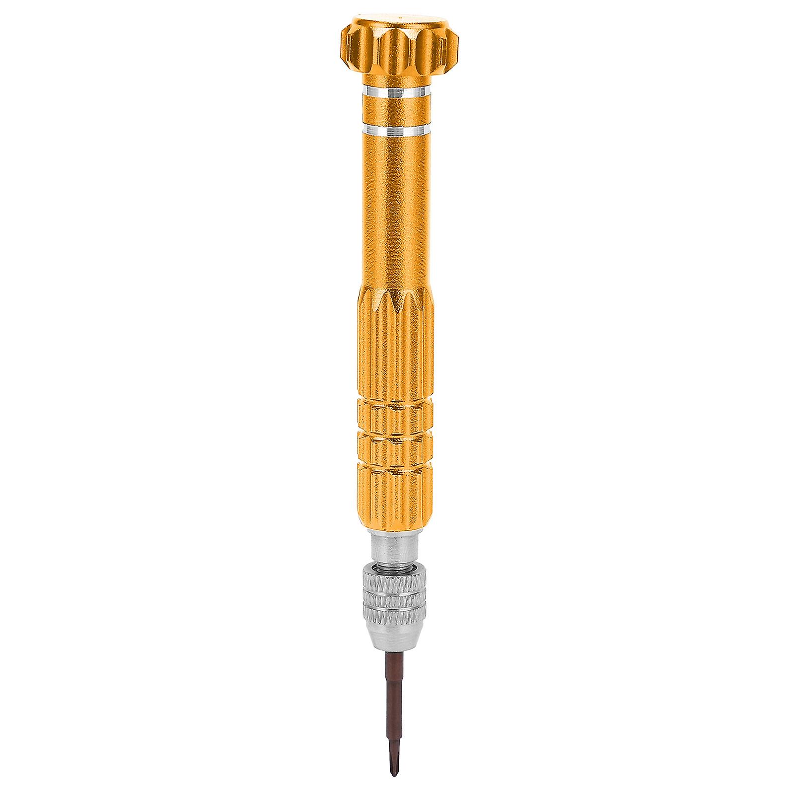 5in1 Screwdriver Aluminum Alloy Hardware Tools For Watch Jewelry Phone Maintenancegolden