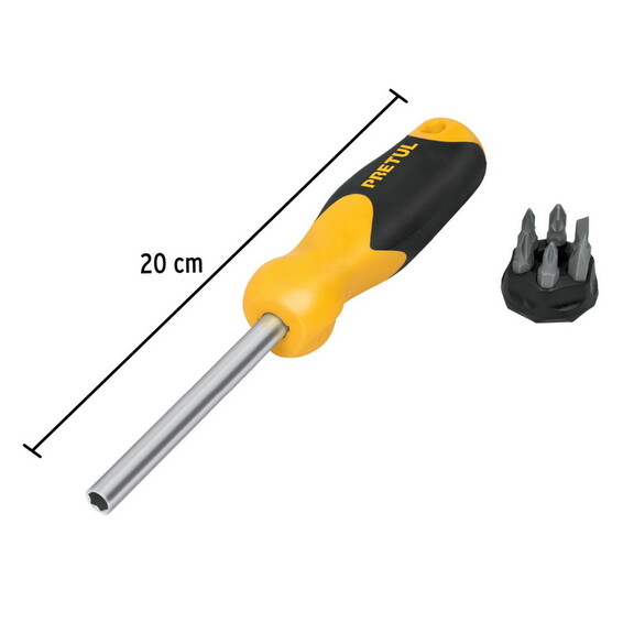 Pretul 21372 Screwdriver With 6 Bits Pretul