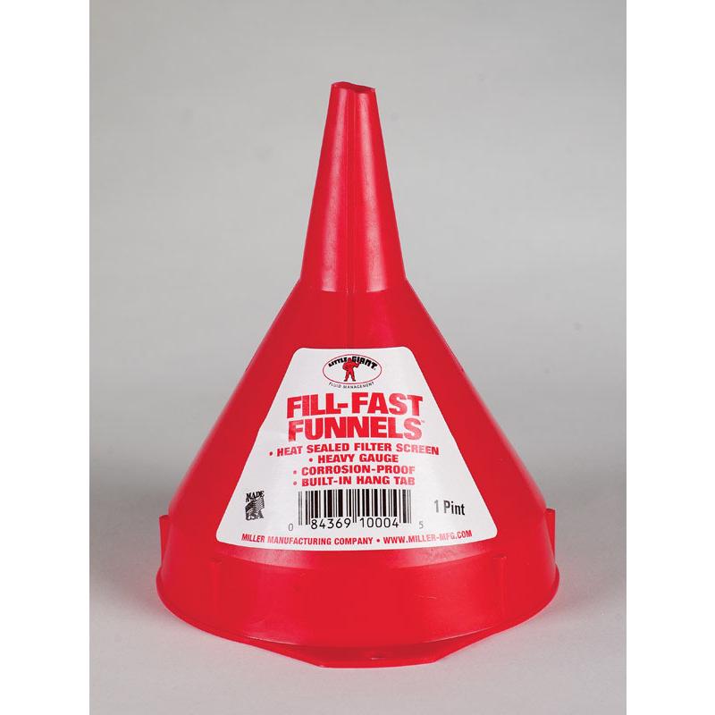 PLASTIC FUNNEL W/SCRN PT