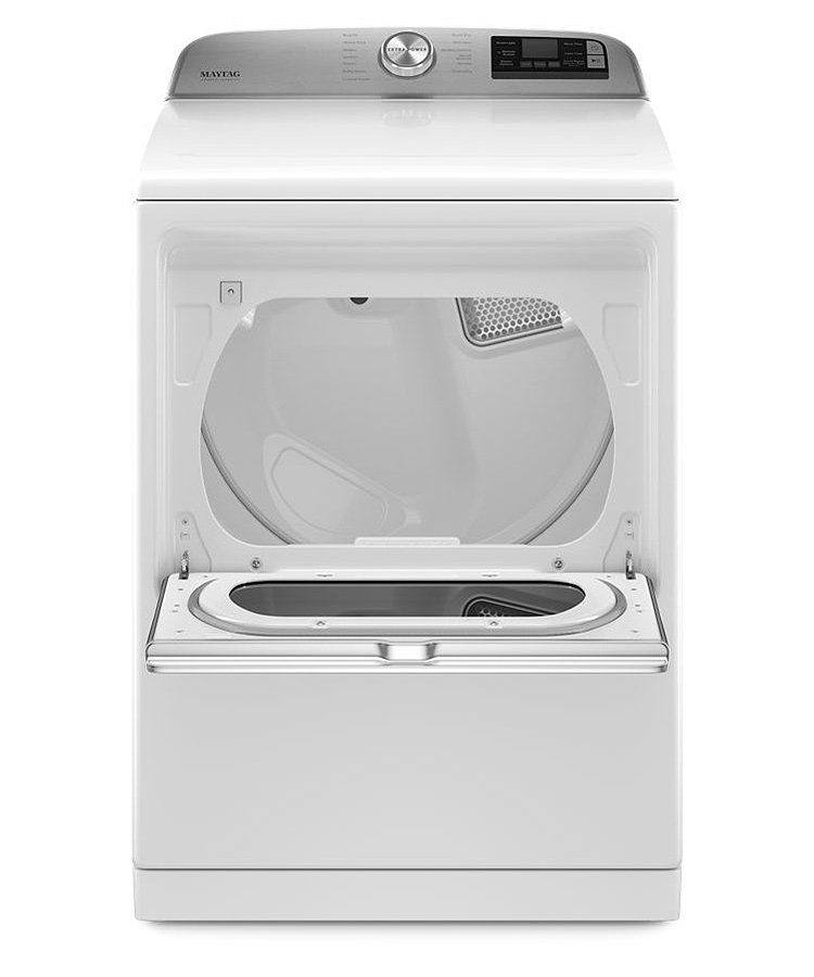 Maytag 7.4 Cu. Ft. White Smart Capable Electric Dryer With Extra Power Button