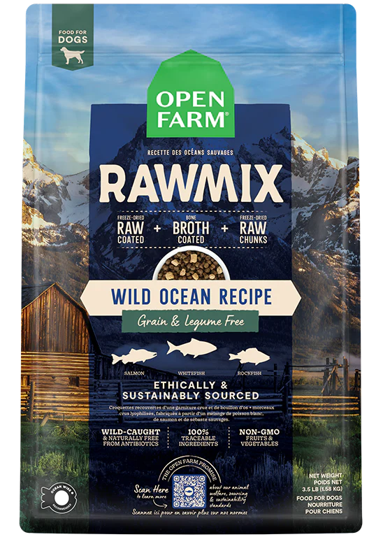 Open Farm Wild Ocean Grain-Free RawMix Food for Dogs