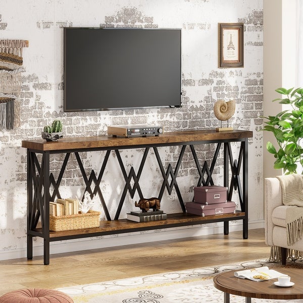 70.9 Inch Extra Long Narrow Console Table Sofa Table