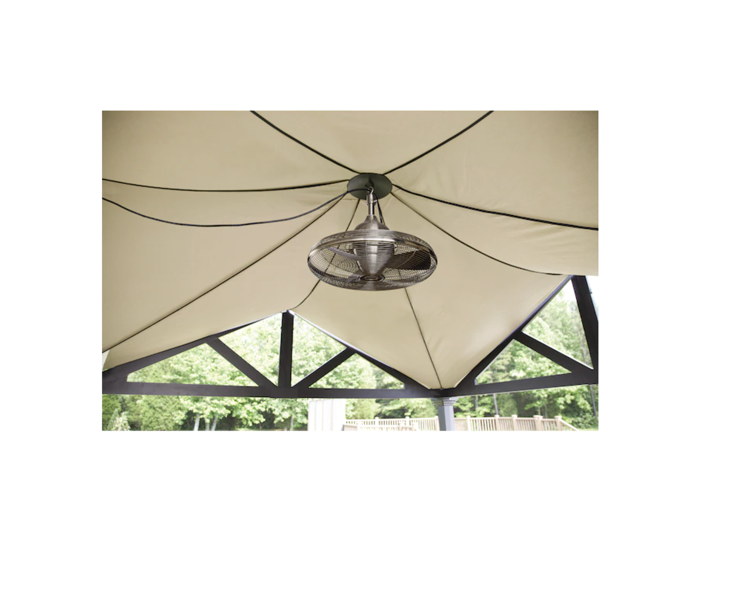 allen + roth L1120H-BN Valdosta 20-in Brushed Nickel Indoor/Outdoor Ceiling Fan (3-Blade)