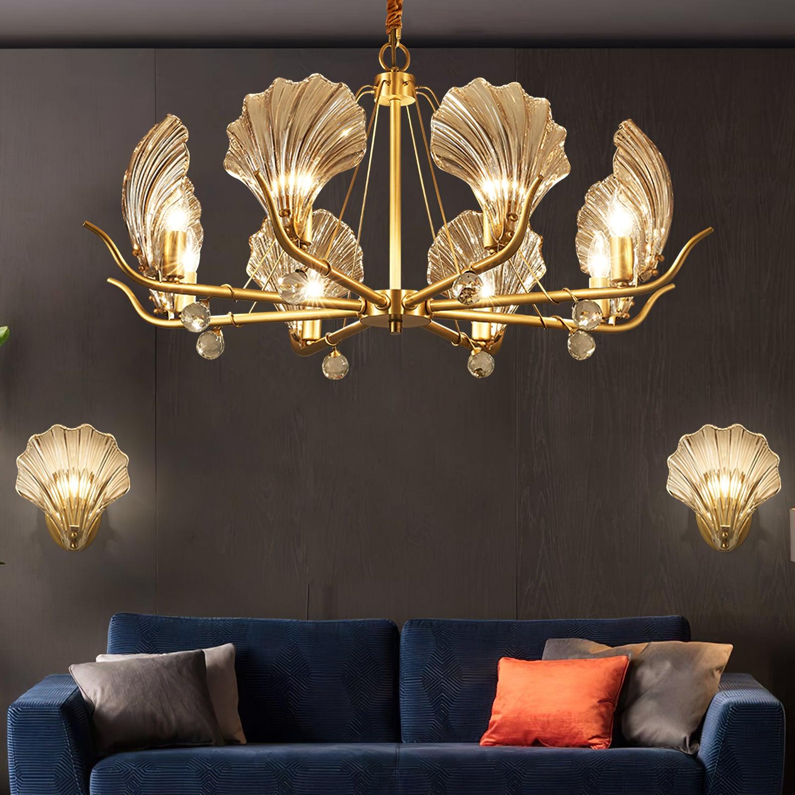 Shell Crystal Chandelier