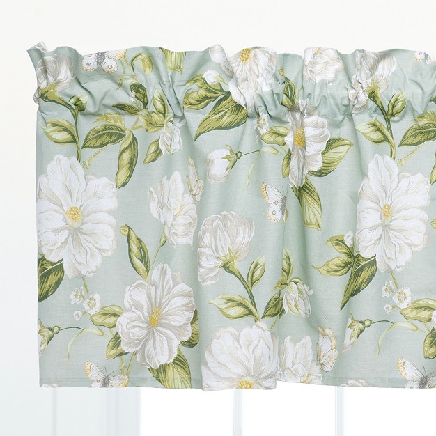 C amp f Home Colonial Williamsburg Magnolia Garden Green And White Window Valance