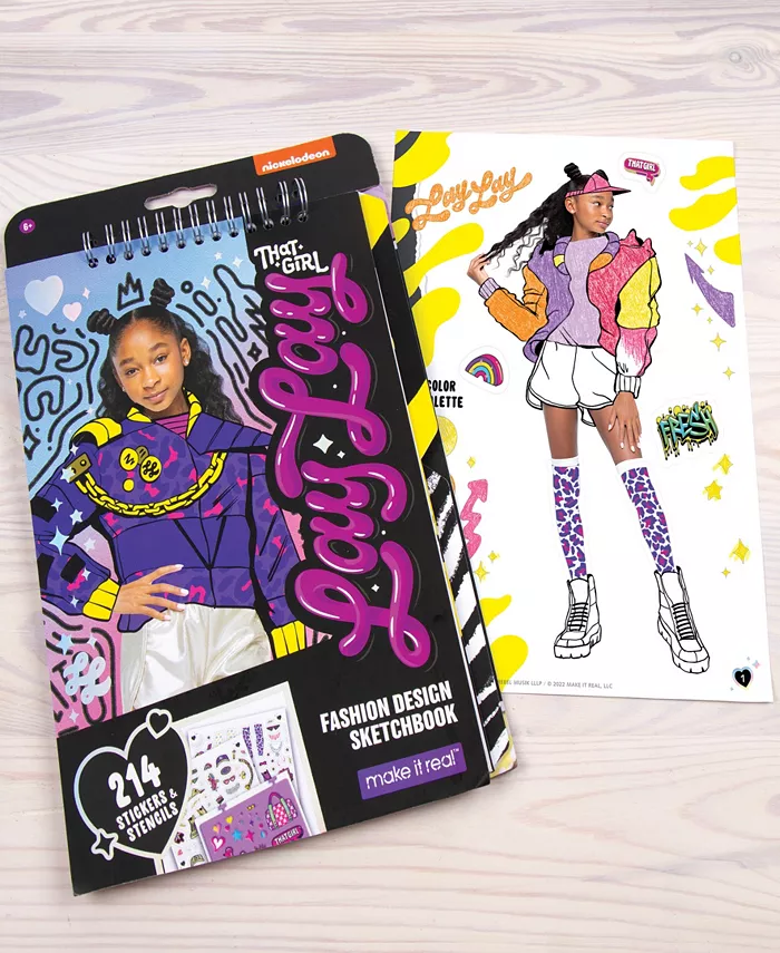 That Girl Lay Lay Fashion Design Sketchbook Make It Real  Nickelodeon  includes 214 Stickers Stencils  Draw Sketch Create  Fashion Coloring Book  Tweens Girls