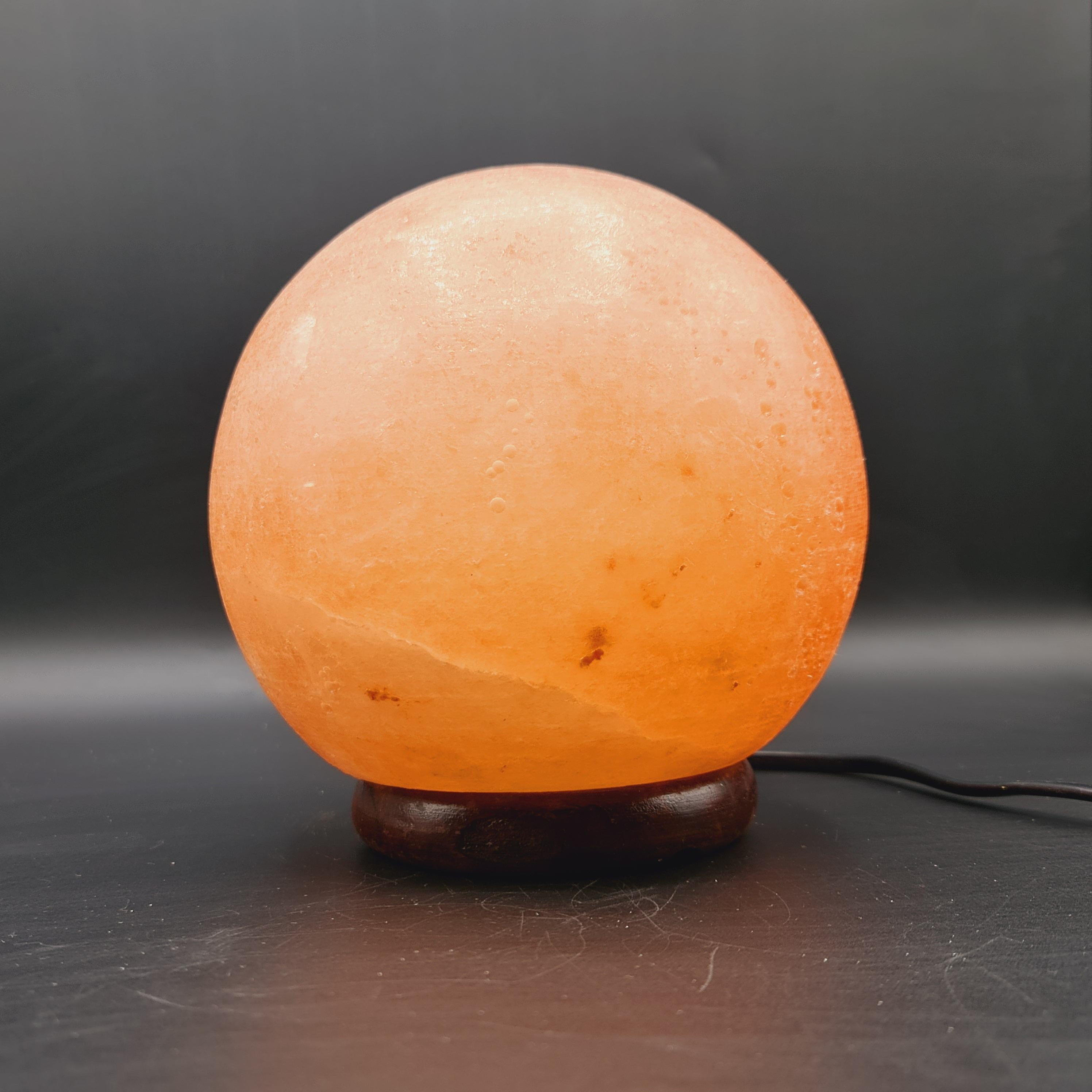 Himalayan salt crystal ball lamp (sphere lamp)